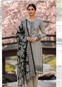 winter Elegant Unstitched Suit Set