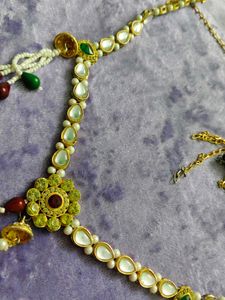 Kundan &amp; Pearl Headpiece