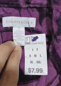 Velvet Winter Top...sizec38 To 40 Fit