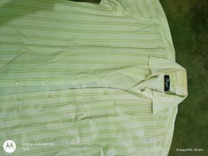 white striped cotton shirt