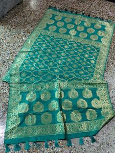 Emerald Green Brocade Dupatta