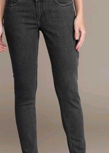 Gray Wash Skinny Jeans