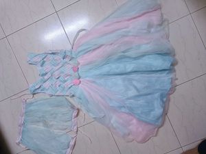 Cute Girls Dress To-To frock with detachable sleev