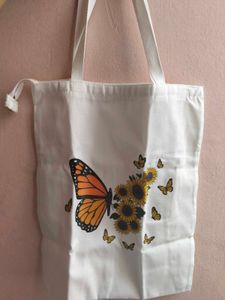 Butterfly &amp; Sunflower Tote Bag