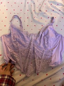 Lace Corset Top - Lavender