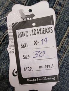 X-19 Size 30 Straight Women Denim Jeans