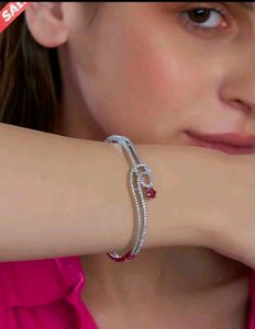 Red-Brass-Silver-Plated-HandcraftedCZ StoneBracele