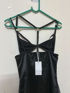 Black Babydoll Onepiece Sexy Lingerie Dress