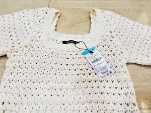 White crochet top