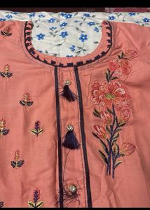 Beautiful Pink Kurti Set