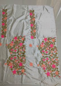 Heavy Embroidery Cream Colour Lehenga Choli