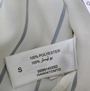Striped Button-Down  Satin Shirt
