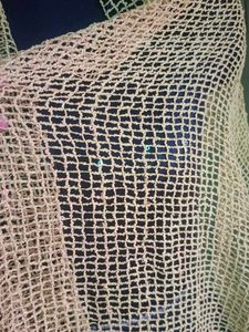 Vintage Knit Shawl Set