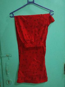 Red Floral Pant