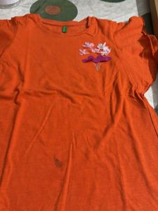 &#39; &#39;Hello Beautiful&#39; Long Sleeve Tee &amp; Orange UCB