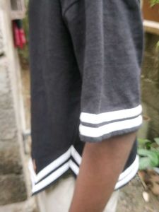 Black &amp; White Trim Tee