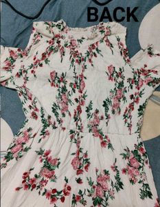 Off Shoulder Floral Mini Dress