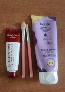 Dot and key Lipbalm, sanfe lightening cream