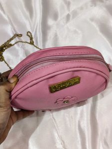 Pink Flower Chain Bag