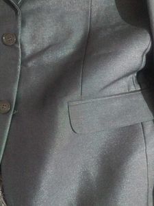 Party Looking Blazer Blue With Silver Combination