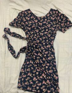 Pretty Korean Floral Mini Dress
