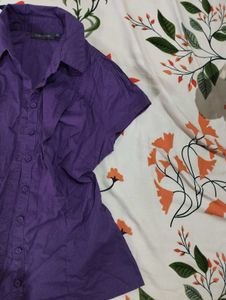 Kiabi Woman Purple Shirt - Size 38