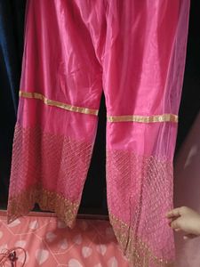 Pink Embroidered Kurta Set