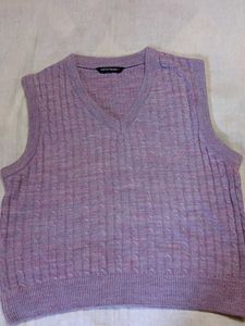 Tokyo Tales Lavender Cable Knit Vest