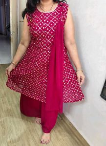 Mirror Work Plazzo Kurta Set
