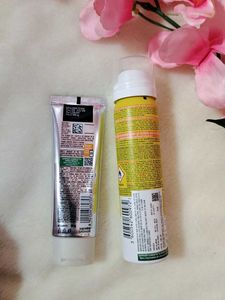 Garnier Serum Facewash And Air Mist Sunscreen🧴💖