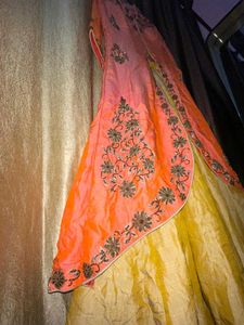 Embroidered lehanga with shrug