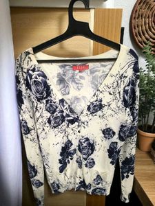 Floral Print Cardigan