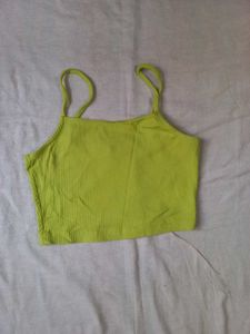 Green Crop Top