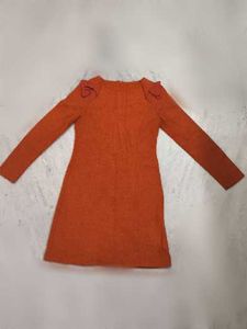 Orange Long Sleeve Dress