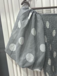 Polka Dot Puff Sleeve Top