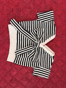 Striped Bow Top
