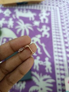 92.5 Silver Earrings With Rose Gold Coated