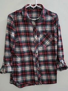 Red Plaid Flannel Shirt