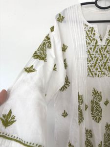 Chikan White Kurta