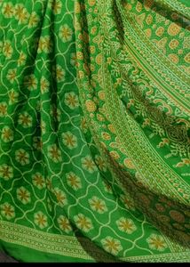 7 Green Floral Saree With Blouse