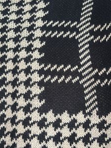 Houndstooth Knit Vest