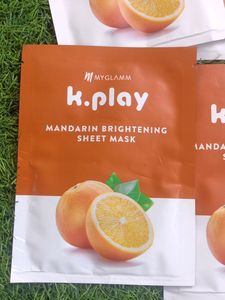 Myglamm K Play Mandarian Brightening Sheet Mask