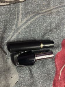 Eyeliner and mascara