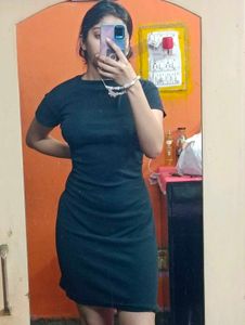 Bodycon black Dress - Size S To M