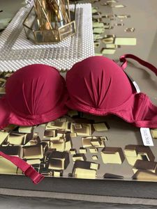 Burgundy Push-Up Bra - 36/80