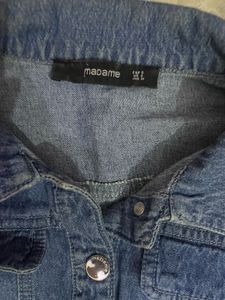 Denim Cropped Top