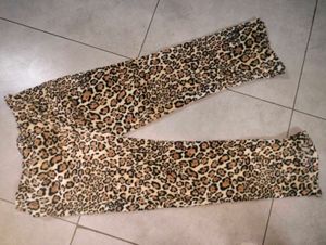 Y2k Baggy Leopard, Cheetah, Print Pants,Lower