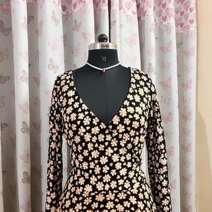 Free People Premium Brand Daisy Print Dress