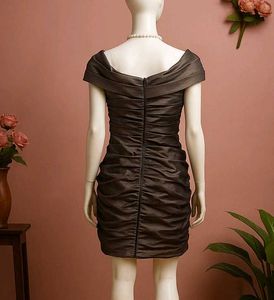 🩶🥀Elegant Ruched Bodycon Dress