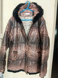 Faux Fur Hooded Puffer Jacket